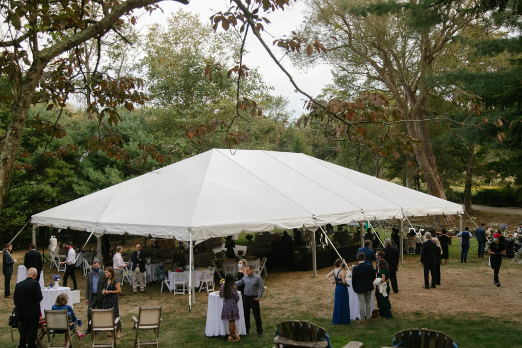 outdoor wedding reception