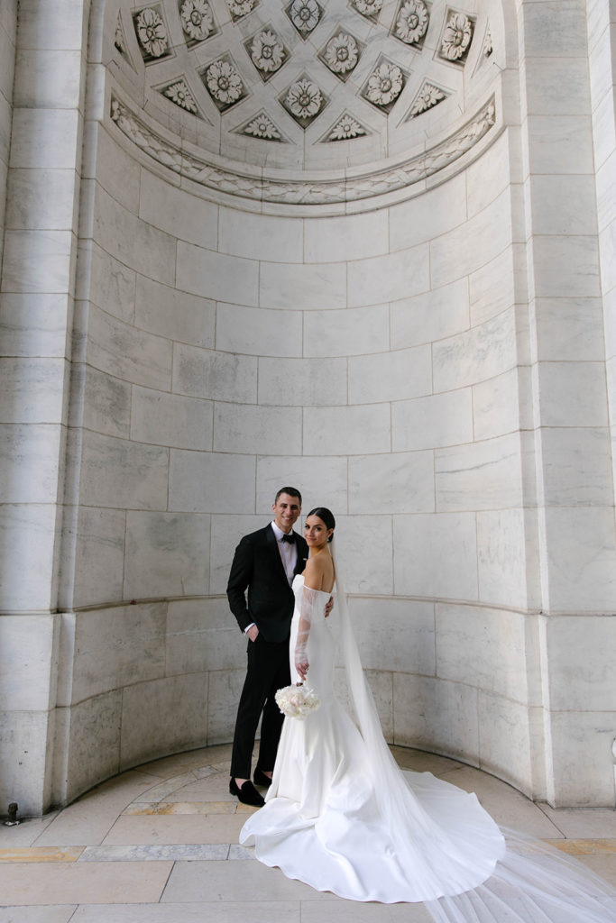 new york public library wedding and engagement photos